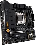 ASUS TUF GAMING B850M-PLUS WIFI AMD mATX motherboard, 14+2+1 80A DrMOS power stages, DDR5, PCIe 5.0 Ready, 3xM.2 slots, Wi-Fi 6E, Realtek 2.5Gb Ethernet, DisplayPort, HDMI, BIOS FlashBack, Aura Sync - 3