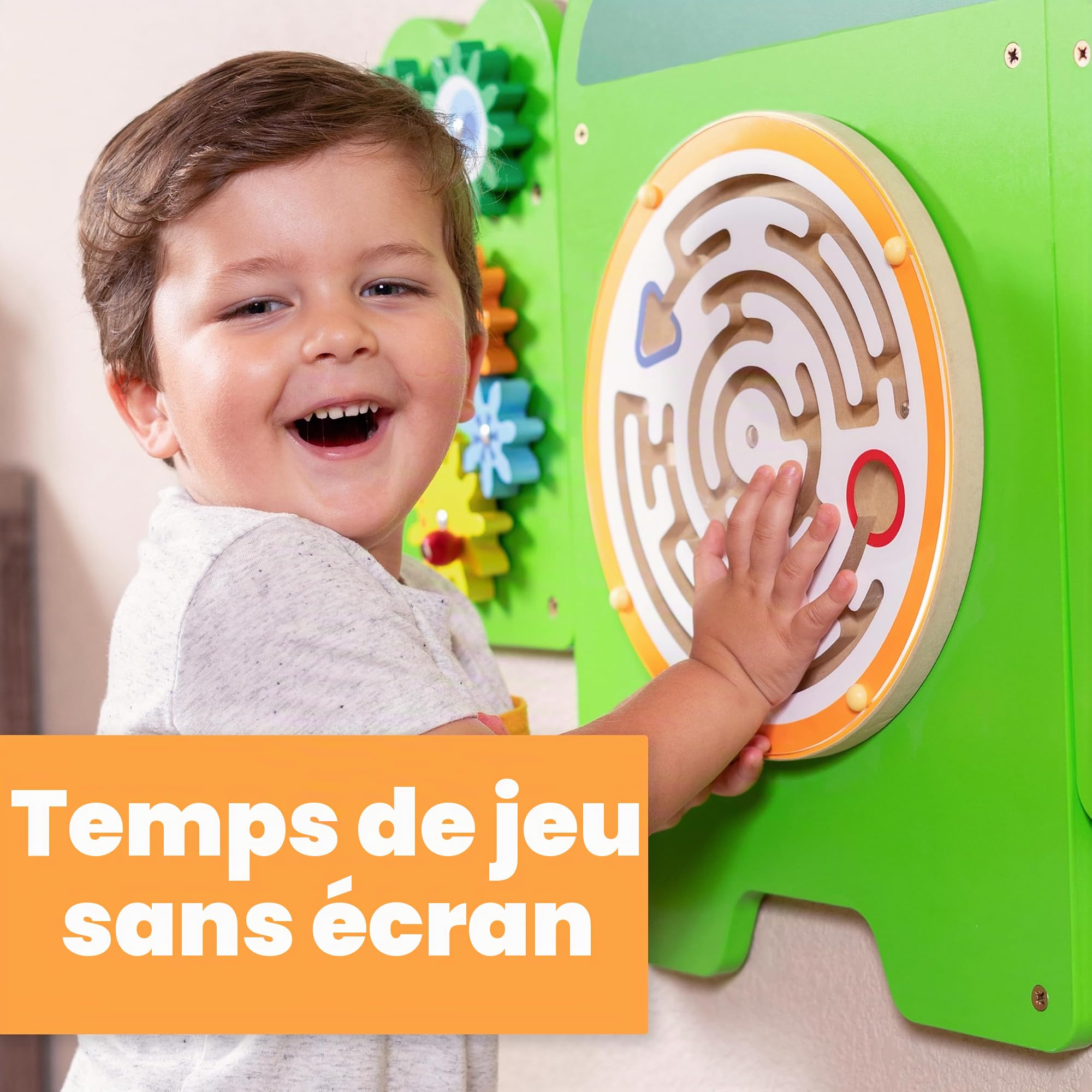 TANTAO 50346 Panneaux muraux d'activités Vert