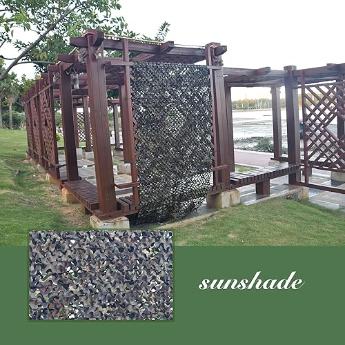 Vista 30 de GRVCN Red de camuflaje de camuflaje, rollo a granel, redes de malla para cazar, disparar a ciegas, decoraciones de fiesta temática militar