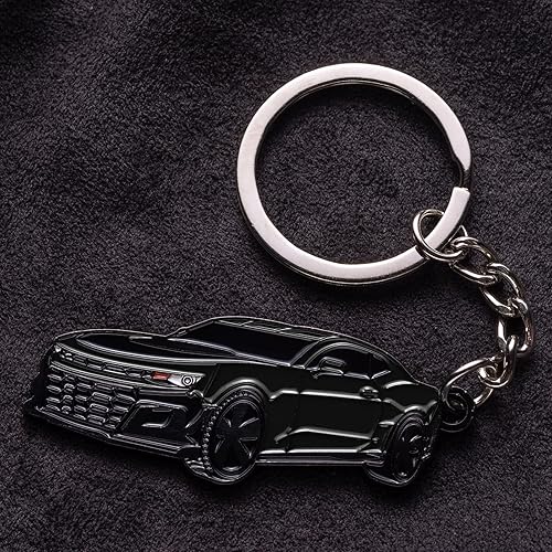 Miniatura 7 de Camaro - Accesorios para llavero, llavero para Chevy Camaro 2022 2023 2024 gris