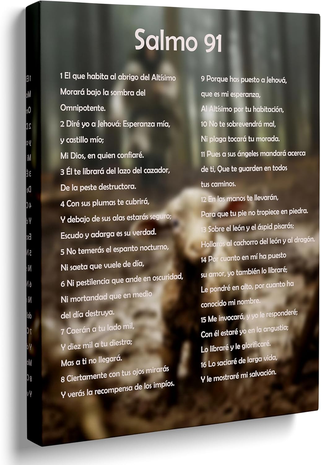 Salmo 91 En Español Para Pared Cuadros Cristianos Para