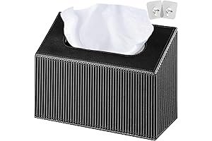 Premium PU Leather Hand Towels Box Cover Holder Compatible with Kleenex Disposable Paper Hand Towels