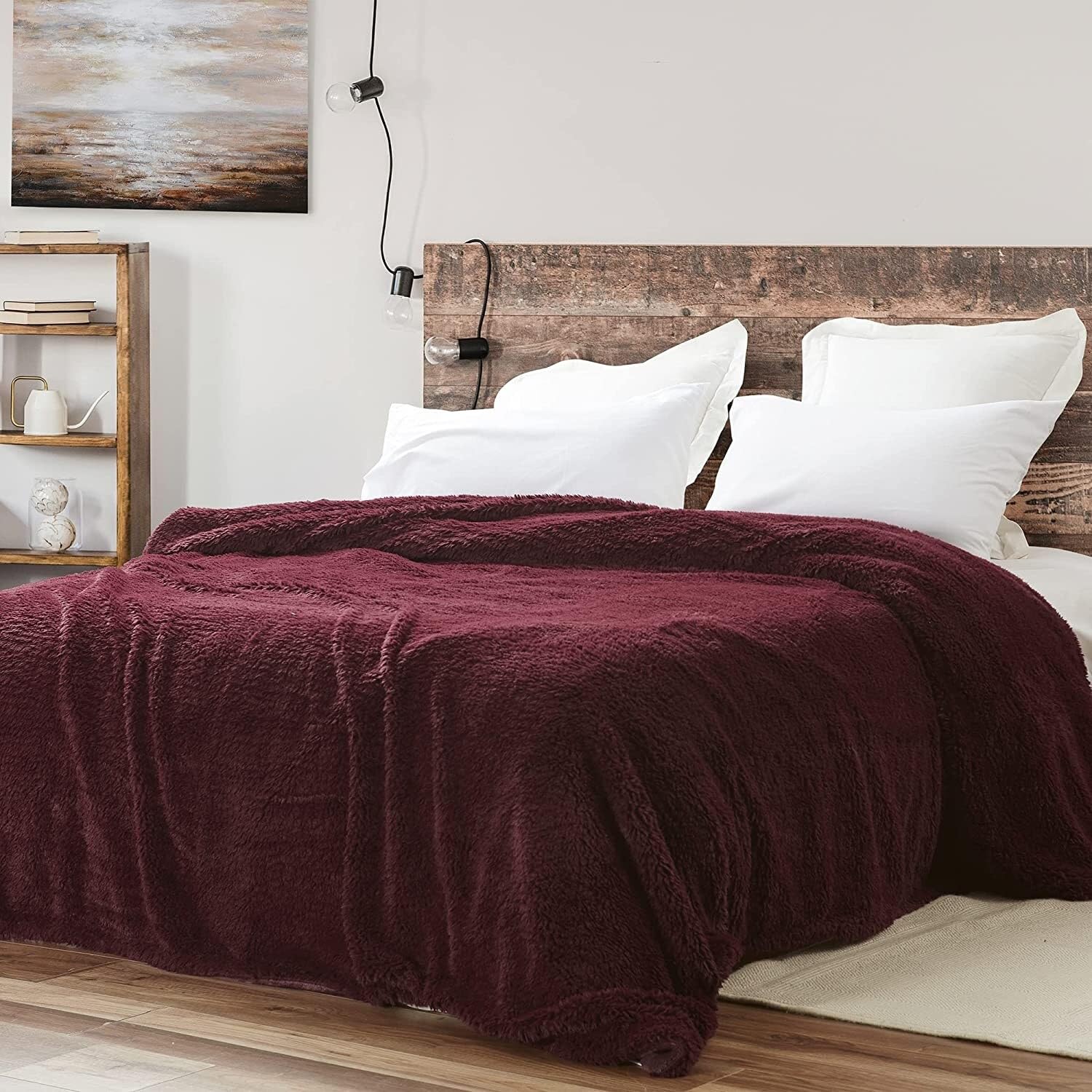 Puts This to Sleep® - Coma Inducer® Full Blanket - Burgundy