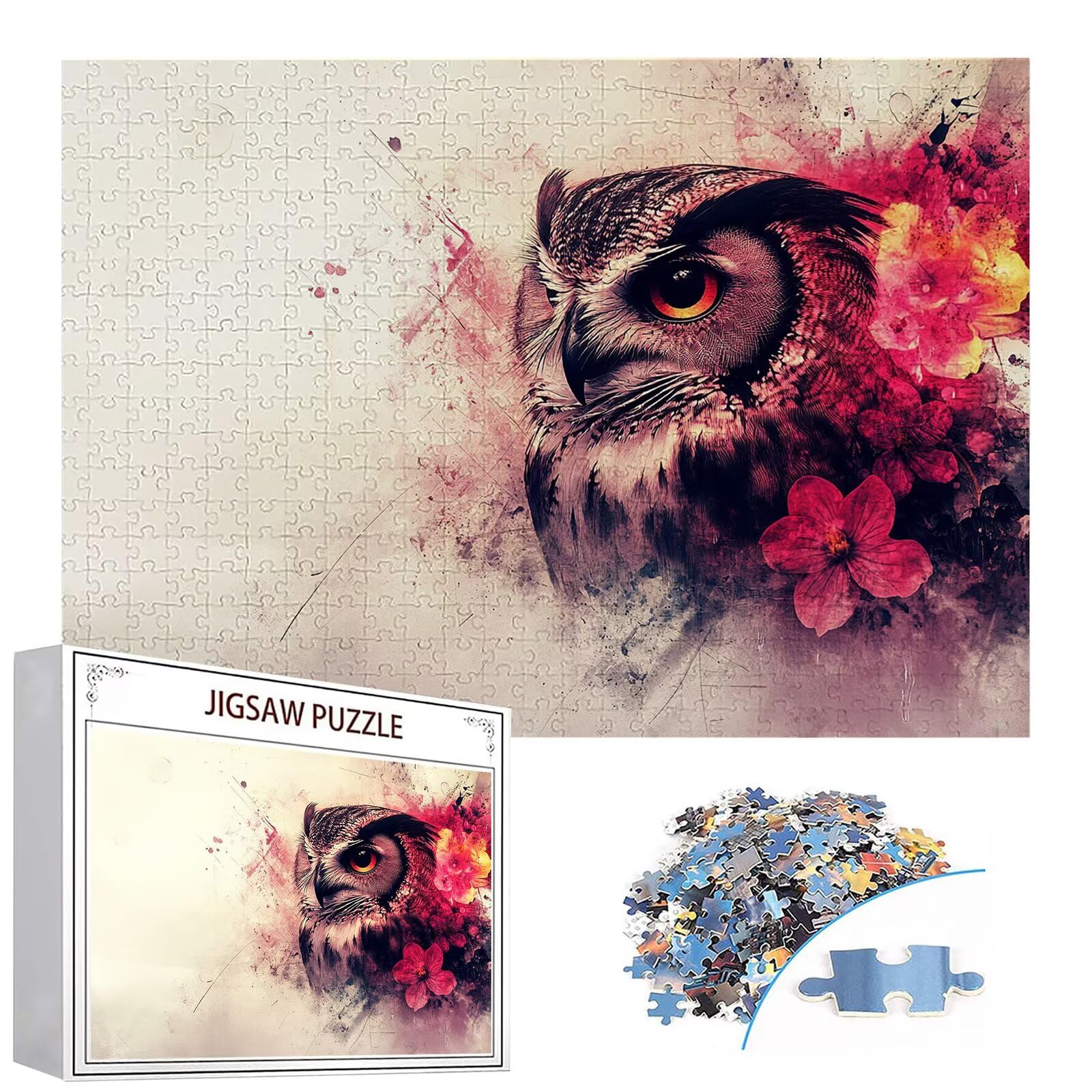Puzzle 3000 sztuk zwierząt puzzle dla dorosłych kwiaty 122 x 81 cm Unikalne rzemiosło klasyczne drewniane układanka 3D do rodzinnych gier aktywnych, układanka do samodzielnego wykonania nawet do