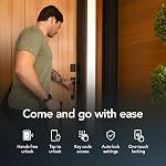 Schlage Sense Pro UWB Smart Lock, Hands-Free Unlock Keyless Entry Deadbolt, WiFi Touchscreen Keypad, Works with Apple Home Key & Matter Over Thread, Matte Black, BE889WB D SEP 622