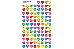 Heart Smiles superShapes Stickers, 800 ct