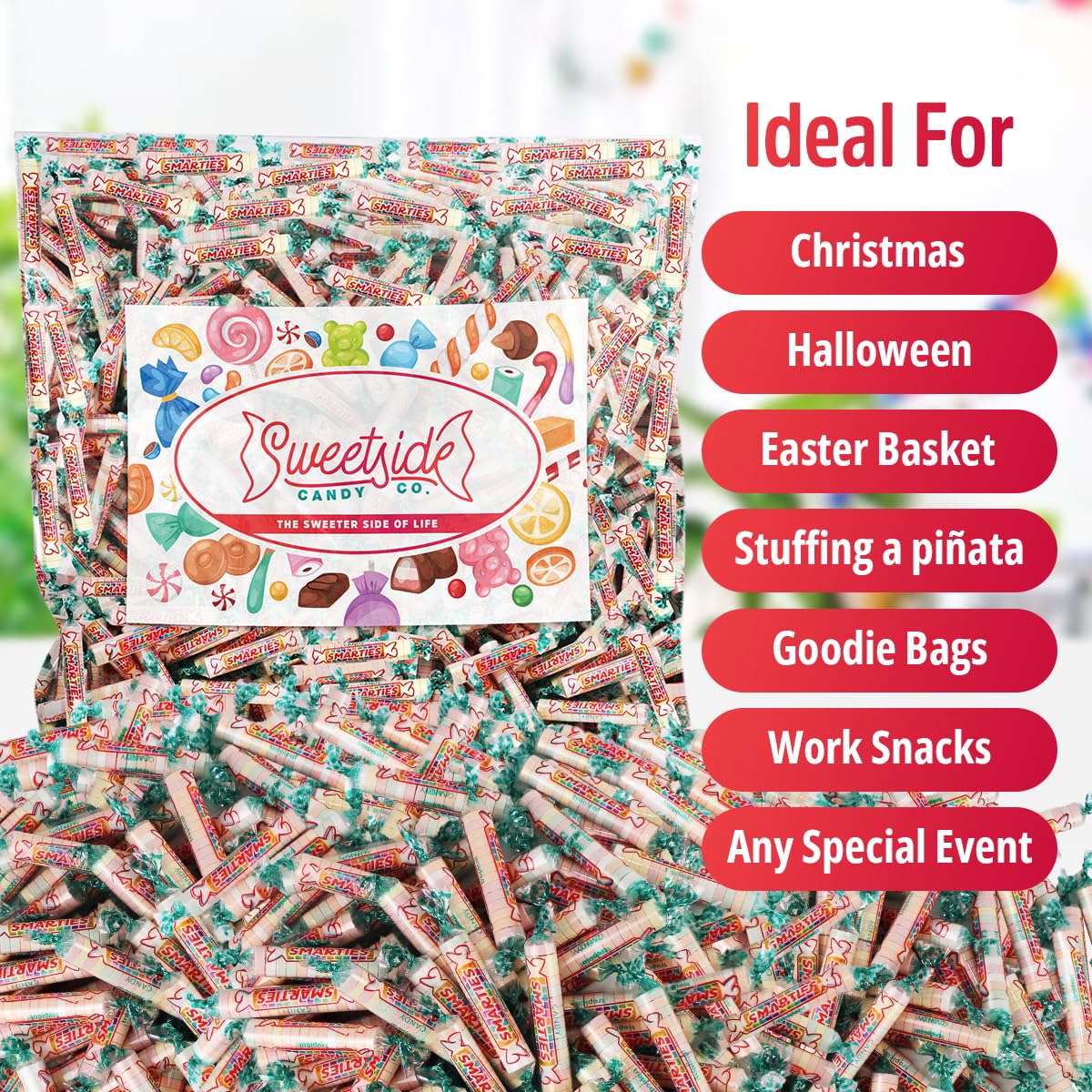 Bulk Individually Wrapped Hard Candy for Kids and Adults Candy, Tropical Candy 2lb - Classic Fruity Assorted Flavors.
