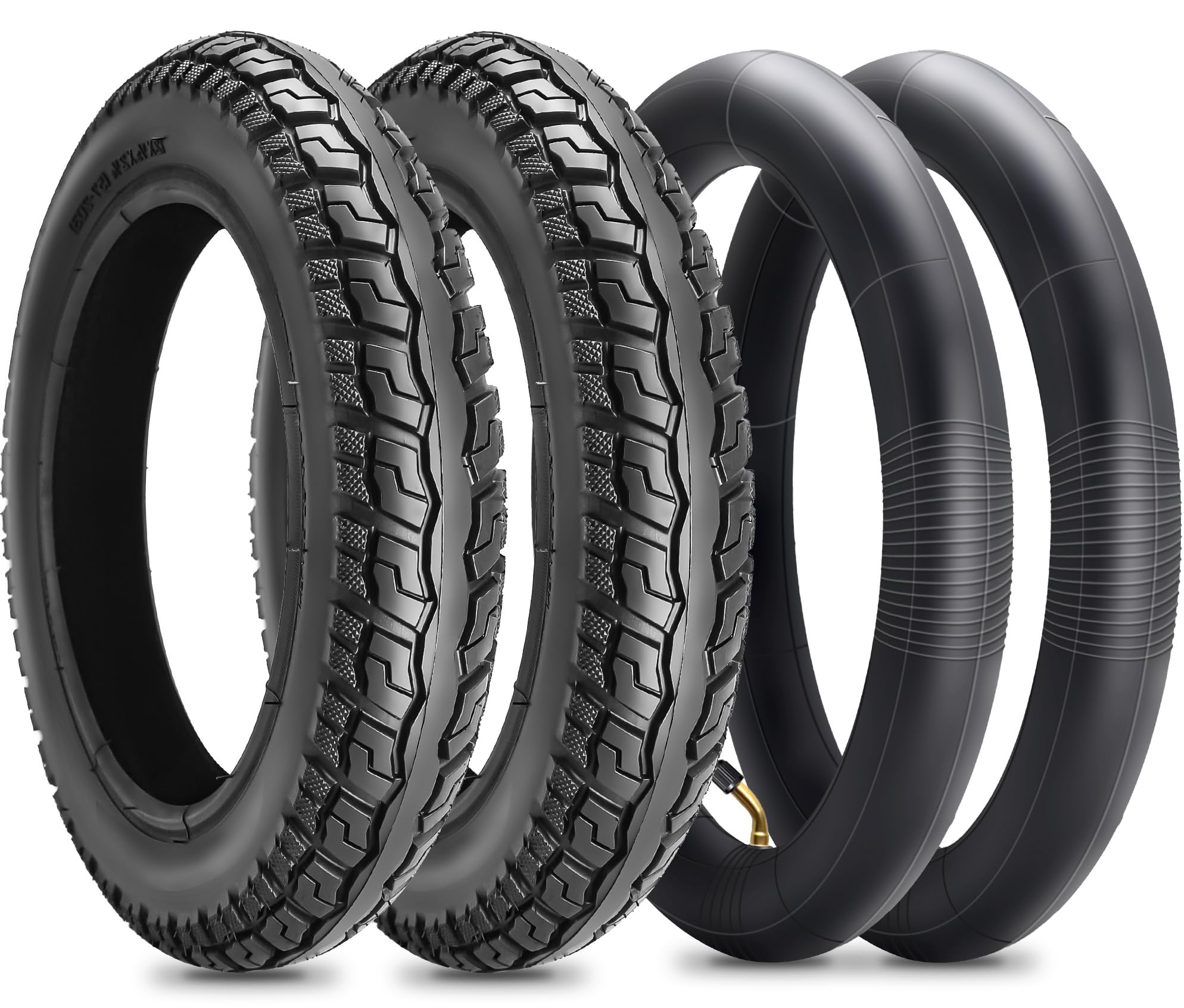 Juego de neumáticos y tubos de 12.5 x 2.25 pulgadas (12-1/2 x 2-1/4) 57-203 – Compatible con Razor Pocket Mod, Currie, Schwinn, GT, IZIP, eZip Scooters eléctricos – Vástago de válvula en