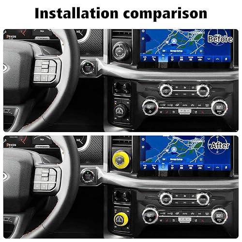 Miniatura 9 de Voodonala Cubierta de interruptor para Ford F150 2021 4WD con cubierta de interruptor de control de remolque para Ford F150 2021 (2 piezasjuego,