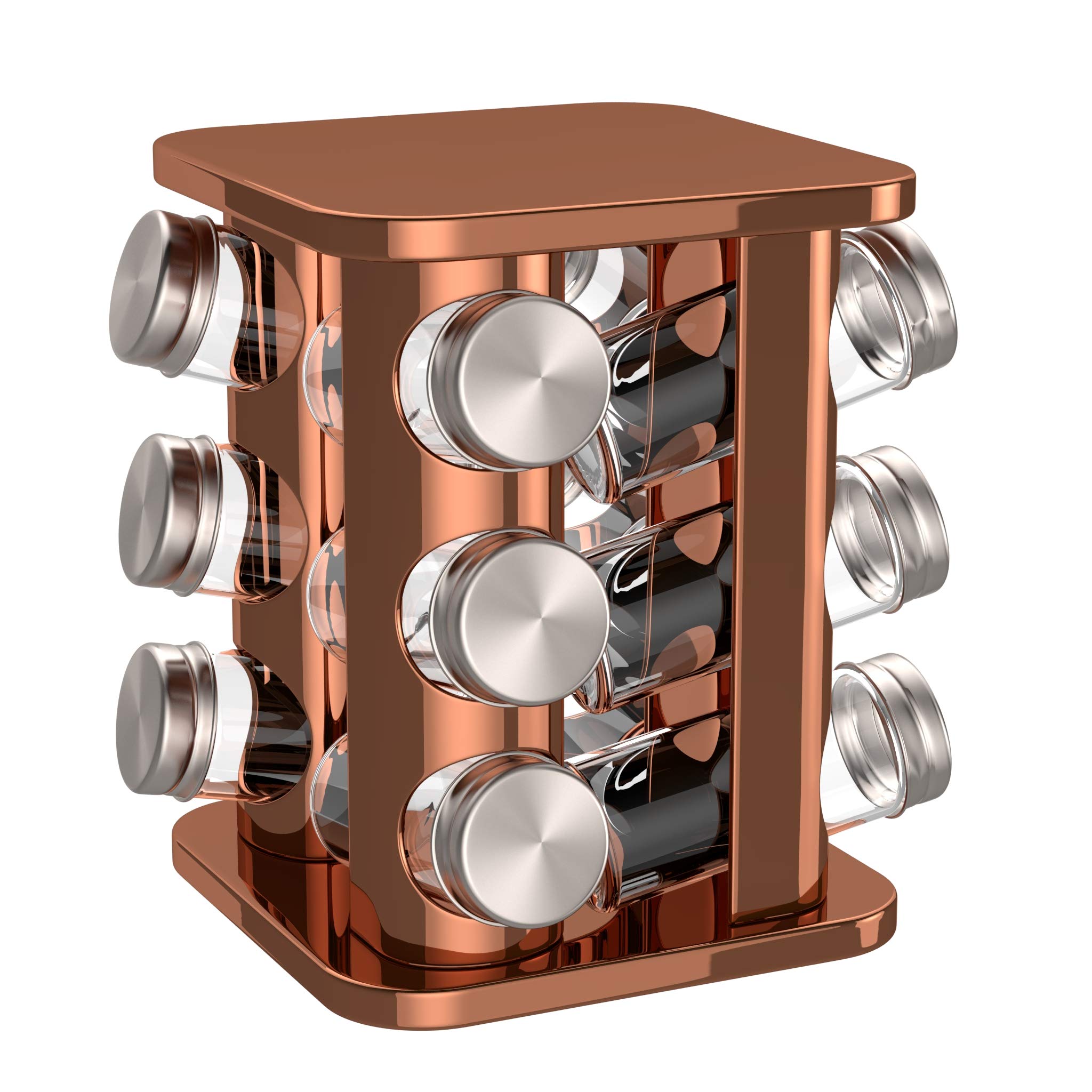 Buy bonVIVO Rondo Spice Carousel for 12 Spice Shakers, Stainless Steel