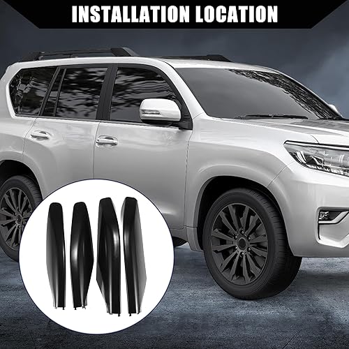 Miniatura 2 de Cubierta de protección para rieles superiorportaequipajes para Toyota Prador FJ120 2004 2005 2006 2007 2008 2009  Tapas de extremo de rieles  4