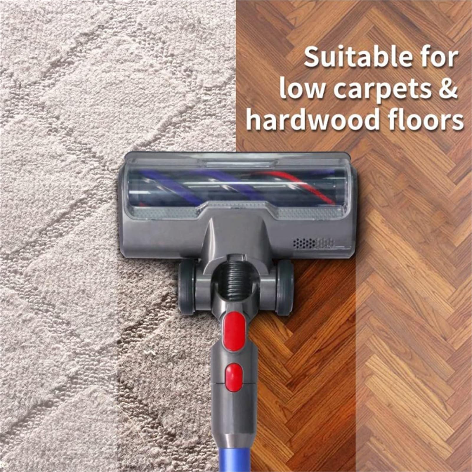 Kompatybilny Z Dyson V7 V8 V15 Motorized Brush Roll | Głowica Turbo Anti-Tangle | Silniejsze Ssanie | Części Do Odkurzaczy