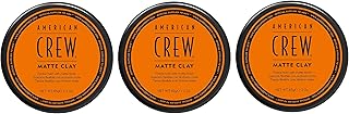 3er American Crew Matte Clay Mittlerer Bis Starker Halt Mattes Finish 85 g