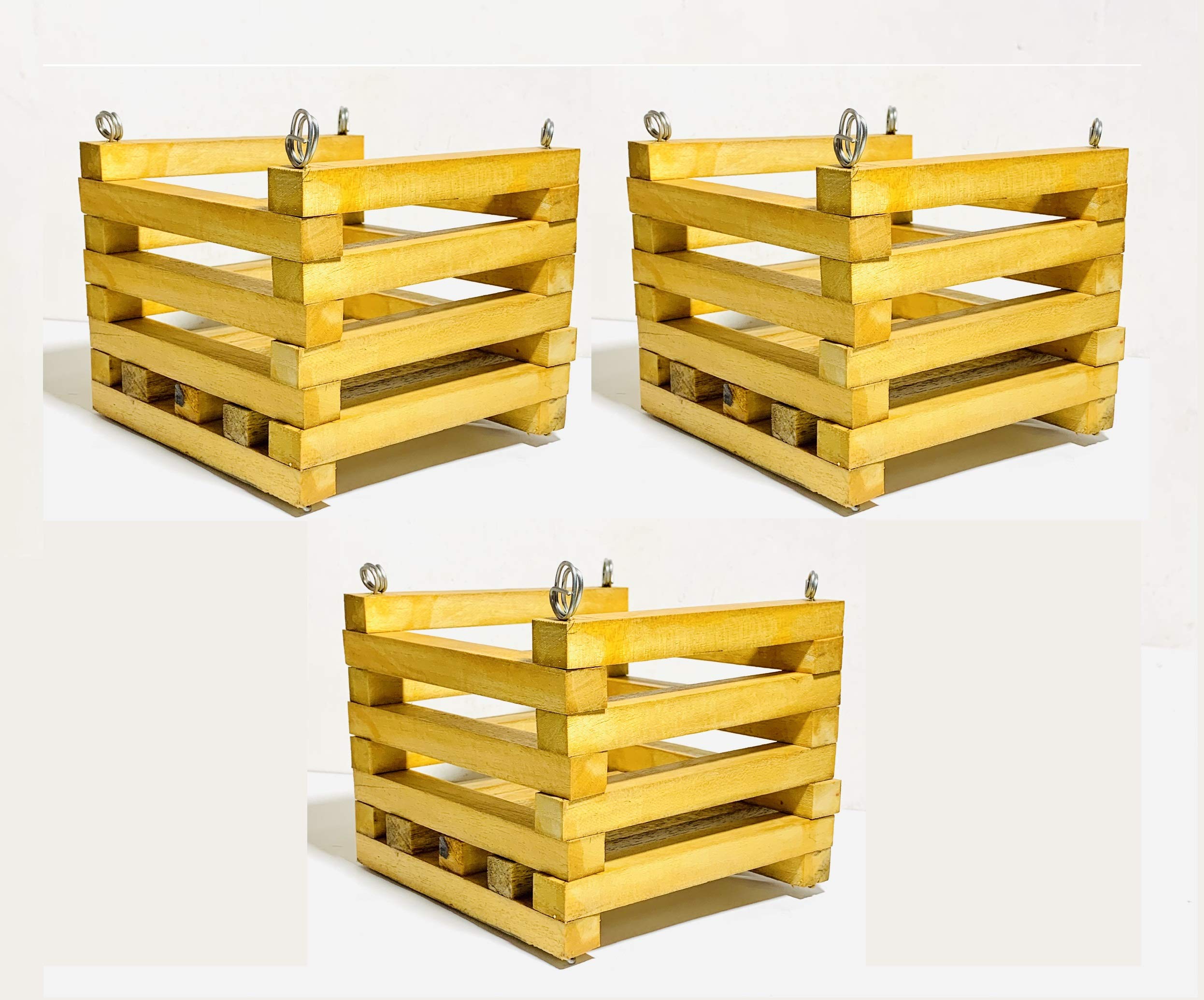 KOO Retails Polished Wooden Hanging Planter/Stand - Set of 3 (B08Z8H7B4L) Amazon Price History, Amazon Price Tracker