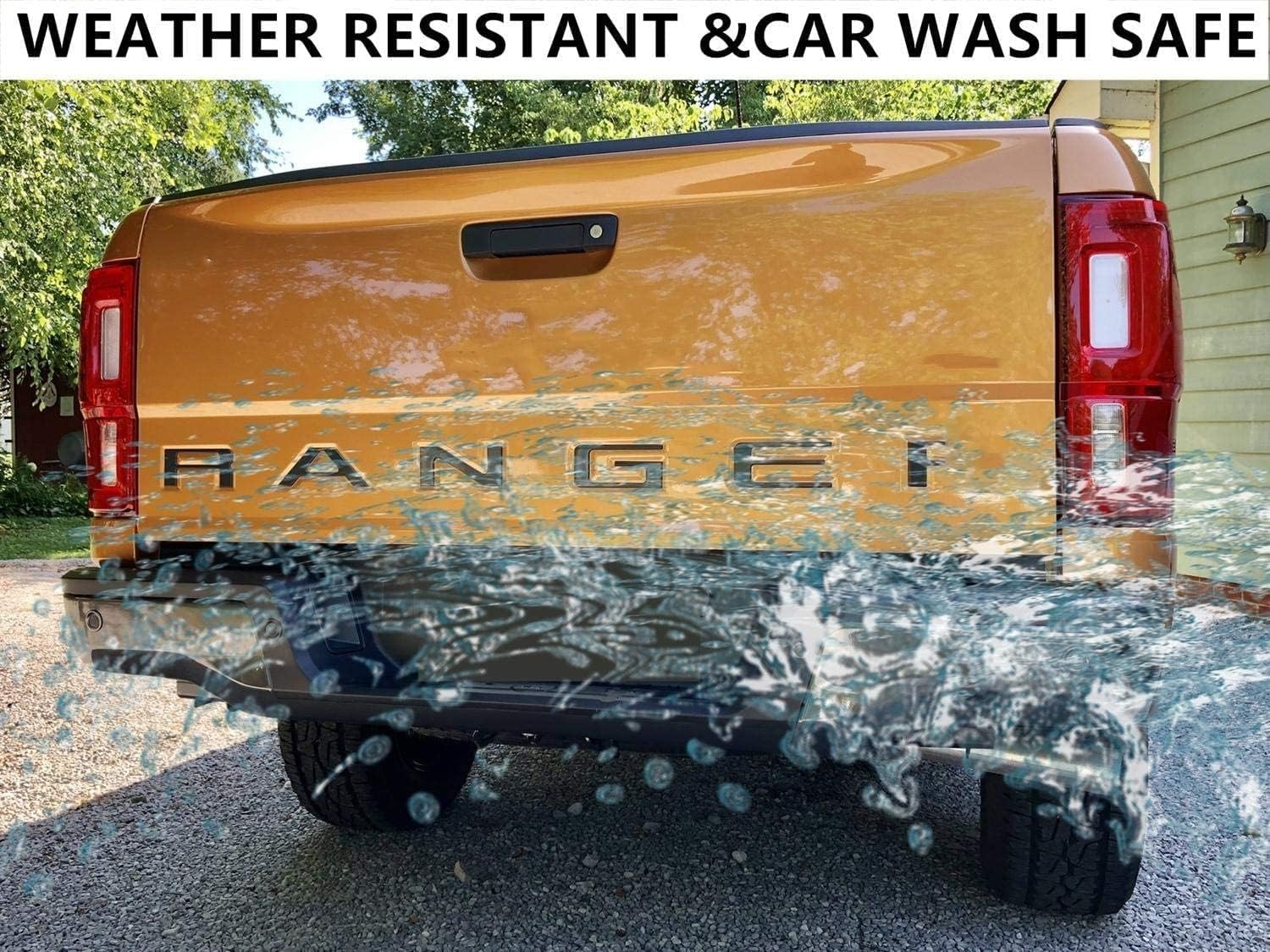 Tailgate Inserts Letters Compatible for Ranger 2019 2020 2021 2022 2023, 3D Raised & Strong Adhesive Decals Letters, Tailgate Emblems Inserts Letters (American Flag)