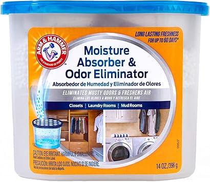 Arm & Hammer Fragrance Free Disposable Moisture Absorber and Odor Eliminator 14 oz. Tub