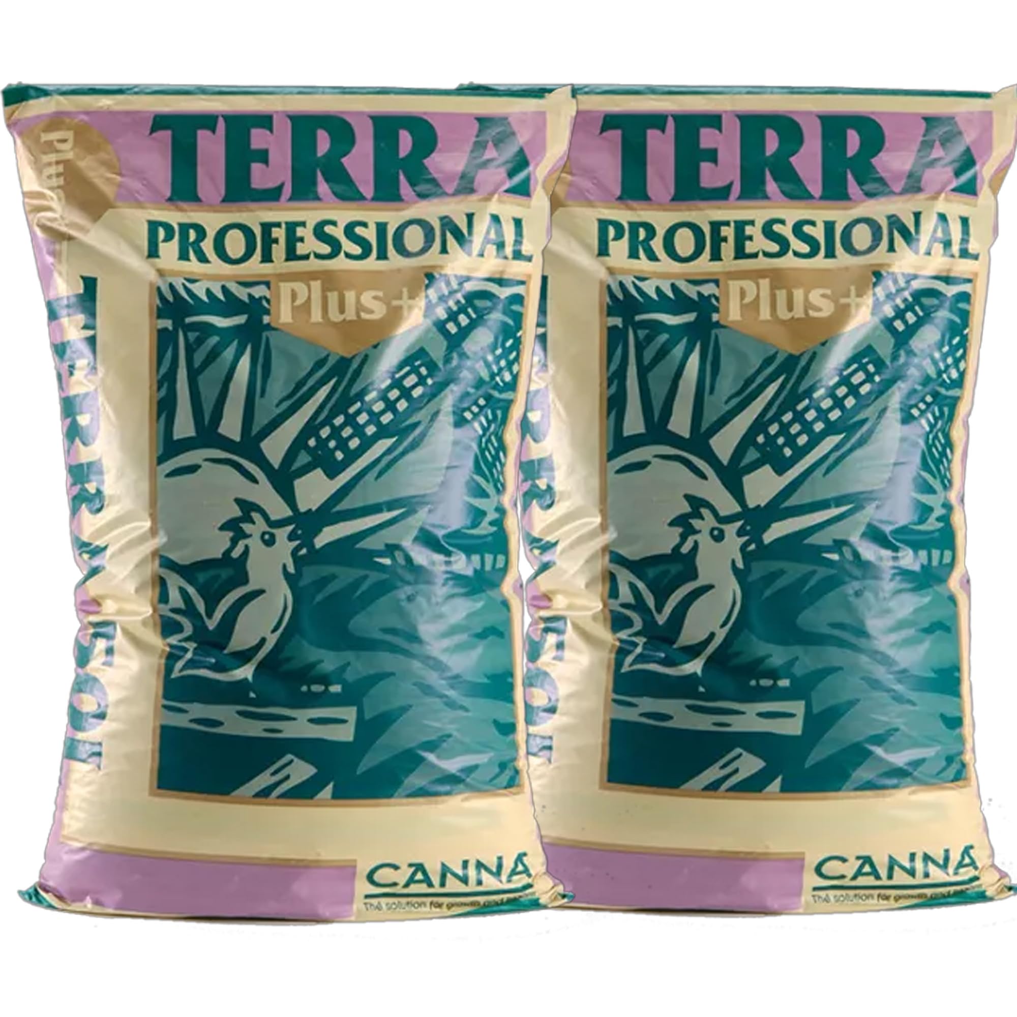 Canna Terra Professional Plus 50L doppelt, 2x50L Säcke gesamt 100L – Hochwertige Pflanzerde für optimale Pflanzenentwicklung – Ideal für Indoor- und Outdoor-Gärtner