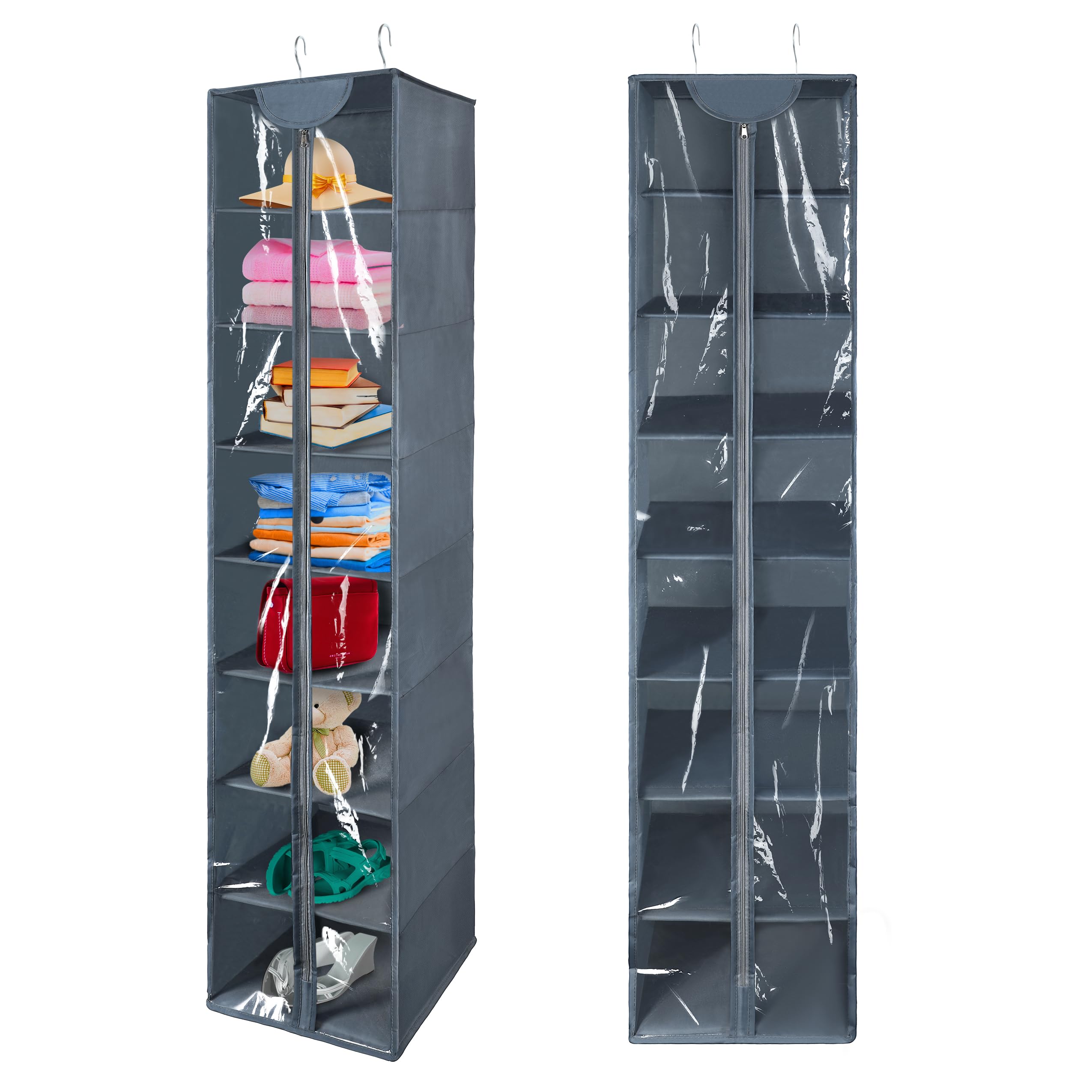 Amazon.com: Coastal Rose 8 Tier Clear PVC Hanging Organizer With