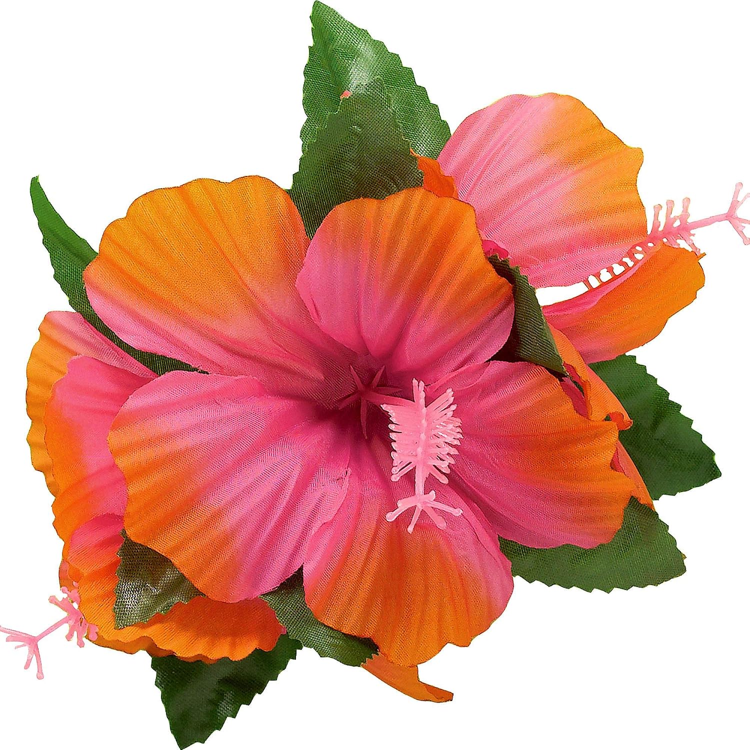 amscan Hibiscus Barrette - 4", Pink, 1 Pc