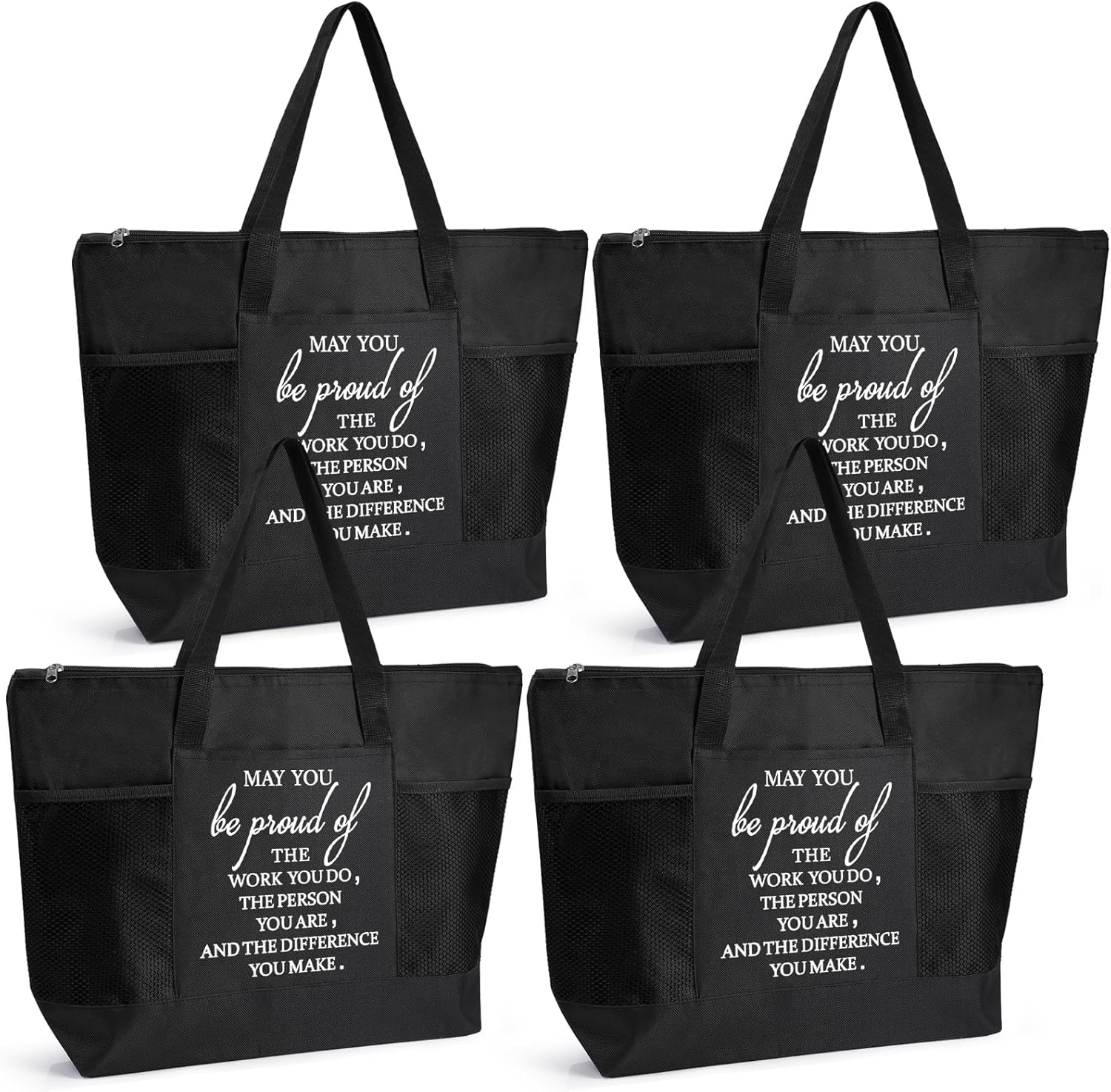 Paterr Gifts Bag Bulk for Women Men Canvas Tote Bag Appreciation Tote Inspired Gifts for Nurse Doctor Coworker Teacher Team