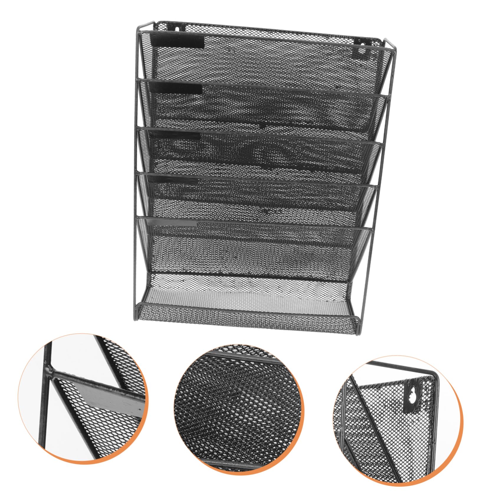 NUOBESTY Organisateur De Documents Muraux Maille Support à Fichiers Multifonctionnel à pour Bureau Et Maison Rangement Pratique pour Documents Et Magazines