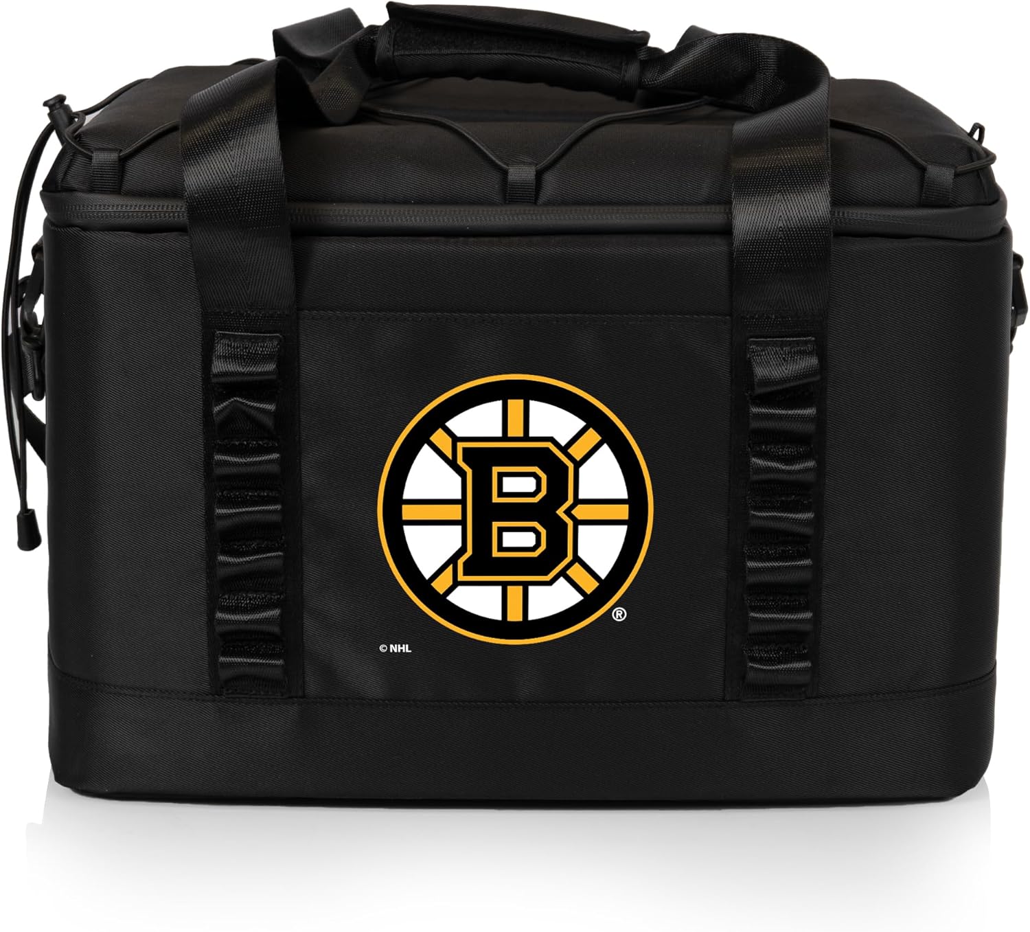 Picnic TIME NHL Boston Bruins Tarana Superthick Cooler Bag, 24 Can Insulated Soft Cooler, Upcycled Beach Cooler, Camping Cooler, Picnic Cooler, (Carbon Black)
