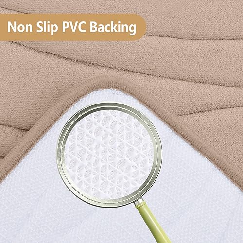 Miniatura 136 de Buganda - Alfombra de baño de espuma viscoelástica 24x16, tapetes de baño extra suaves y absorbentes, antideslizantes y lavables a máquina para el