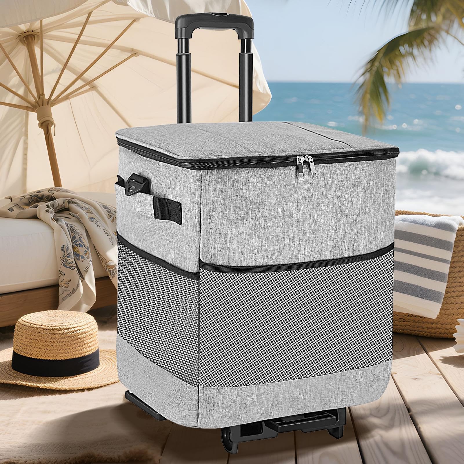 rodante Impermeable Reutilizable | Bolsa Suave Antifugas Aislada para playa, camping, patio, almuerzos al aire libre, picnics, , viajes por carretera y pesca