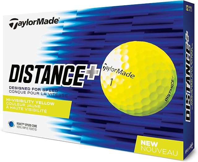 TaylorMade Distance Plus Golf Balls (One Dozen)