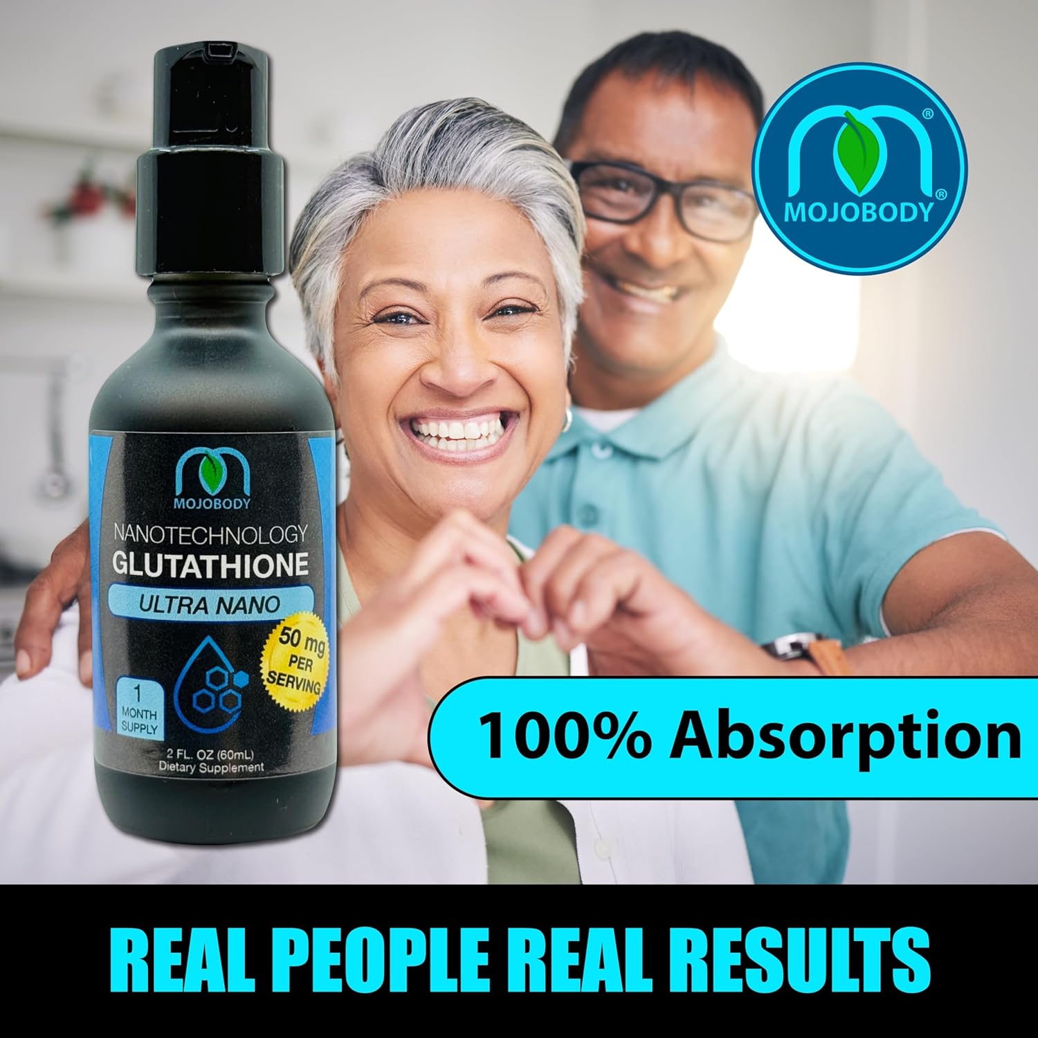 Nano Glutathione 2oz Pump Bottle: Elevate Your Health with 100% Absorption Ultra Nanotechnology Glutathione Master Antioxidant