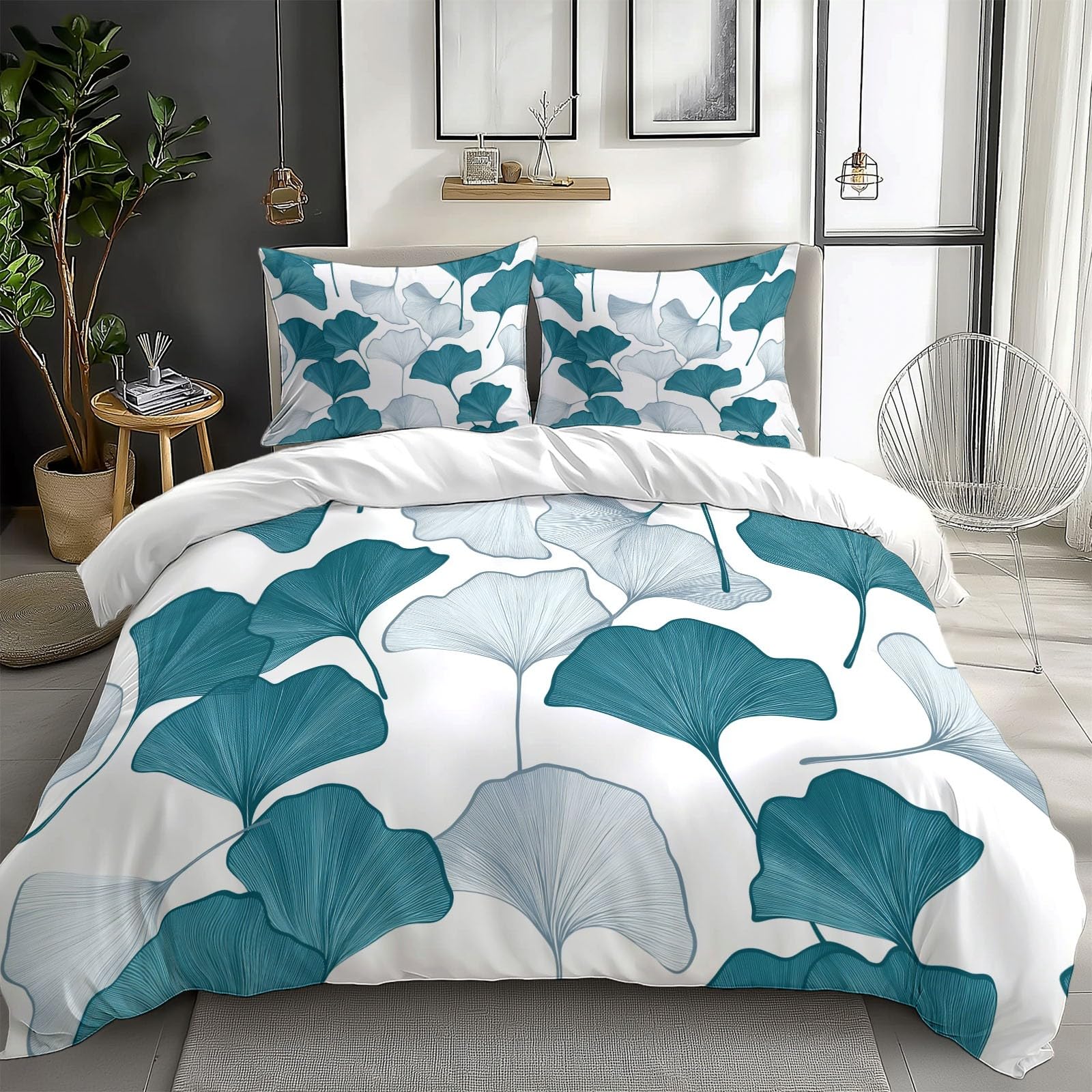 Housse de couette anti-acariens en microfibre respirante blanche 240x260