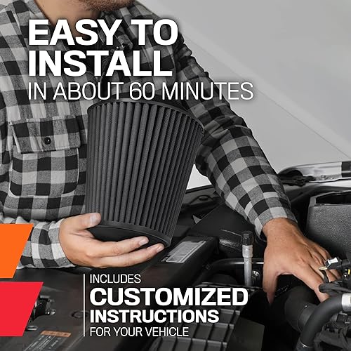 Miniatura 12 de K&N - sistema de admisión de aire frío Alto rendimiento, aumenta la potencia Compatible con Toyota Tacoma 2016-2019, 3.5L V6, 71-9039.