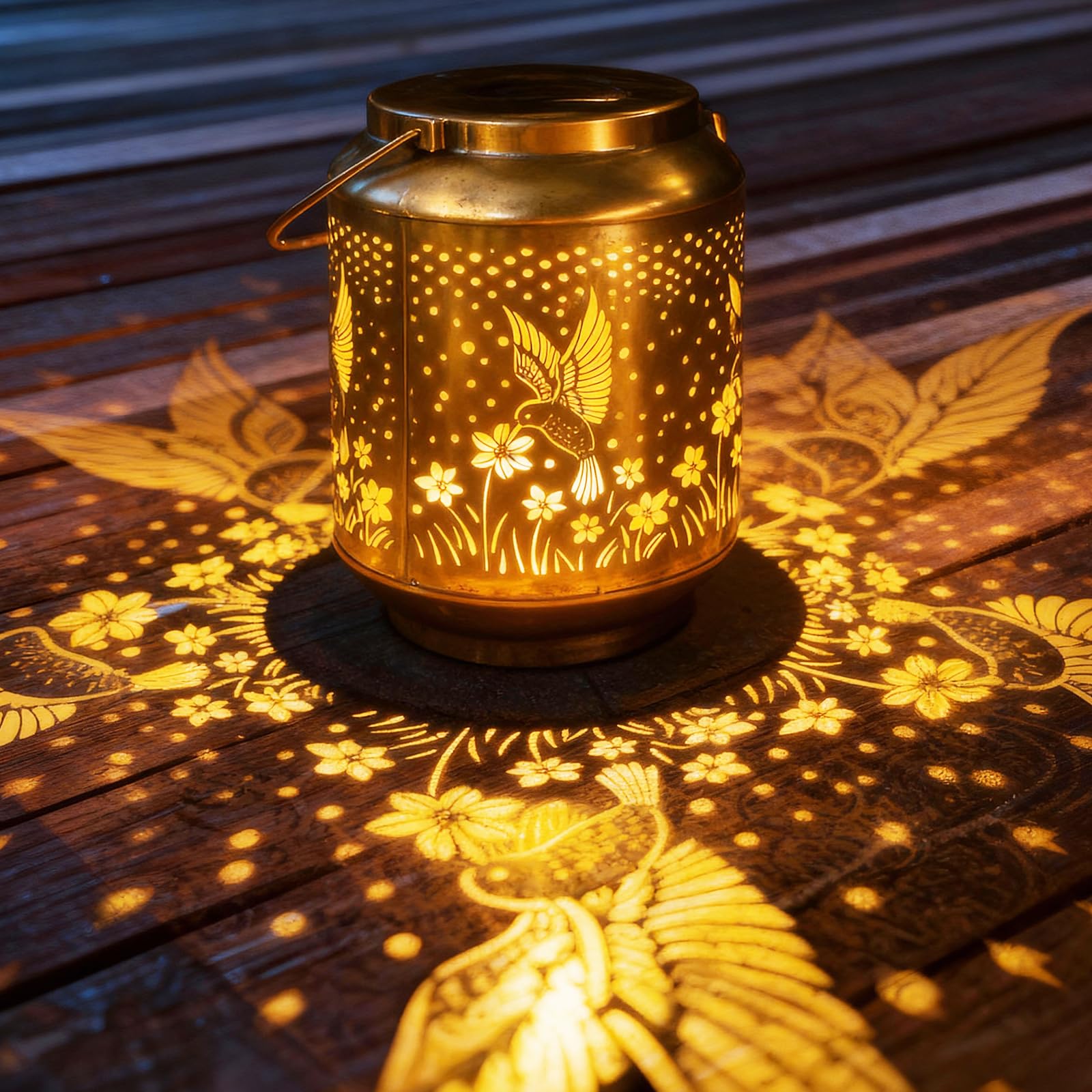 Solar Lanterns Garden Decor, Solar Hummingbird Light Outdoor Waterproof