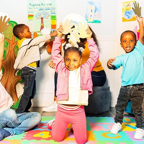 Miniatura 6 de Qilery 200 piezas de recortes creativos multiculturales de 5.5 x 4.8 pulgadas para aula, diversidad multicultural, proyectos de manualidades, unidad