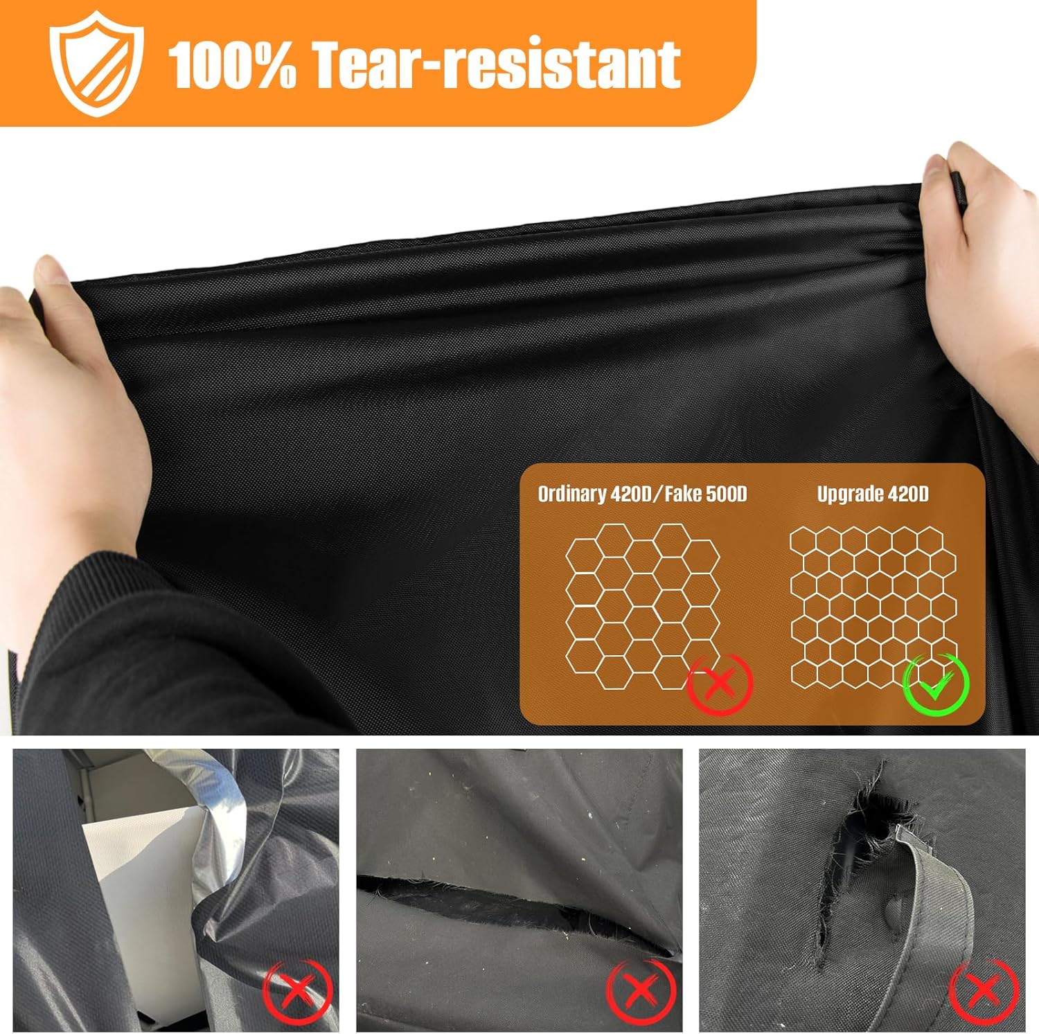 Kovshuiwe Patio Furniture Covers,4-Piece Outdoor Veranda Patio Garden Furniture Covers Set Waterproof - Upgraded 420D Heavy Duty Oxford Fabric Rattan Furniture Cover for Chair Sofa(Black)