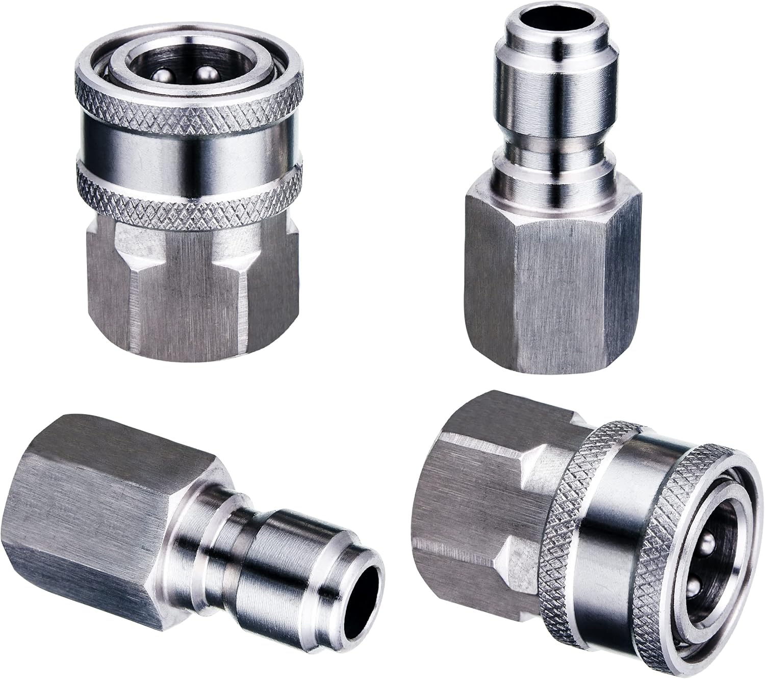 M MINGLE Pressure Washer Adapter, 2 Sets 3/8 Inch Quick Connect