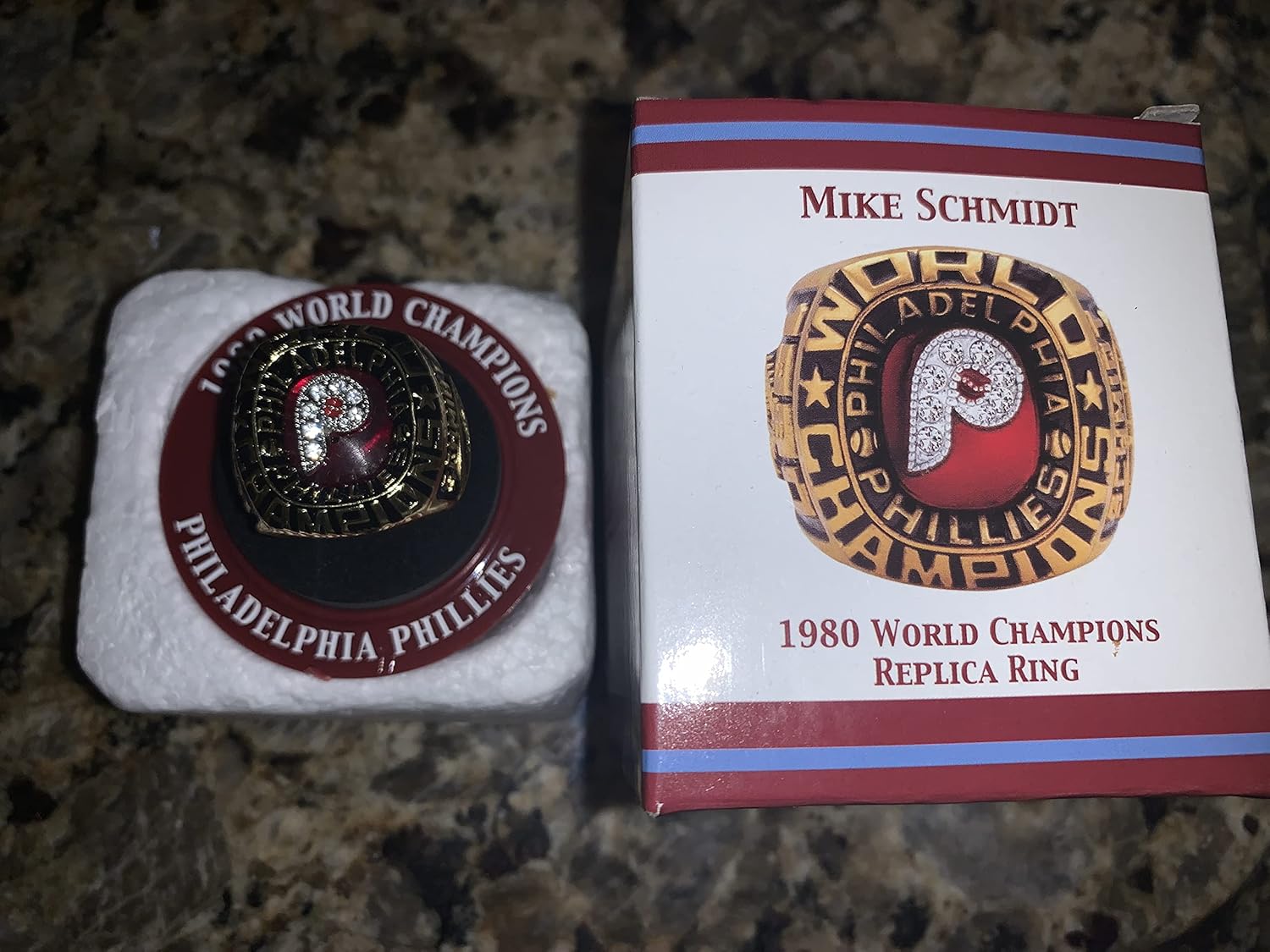 BRAND NEW!! Philadelphia Phillies MIKE SCHMIDT Retirement Night 1980 - 2008 Phillies World Series Ring Replica