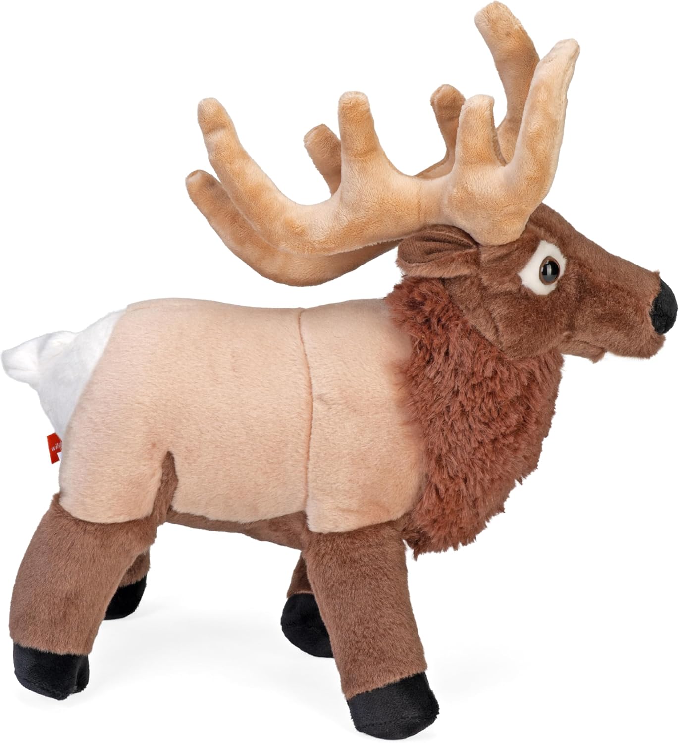 Wild Republic Cuddlekins, Elk Plush, Stuffed Animal, Plush Toy, Gifts for Kids, 12 inches