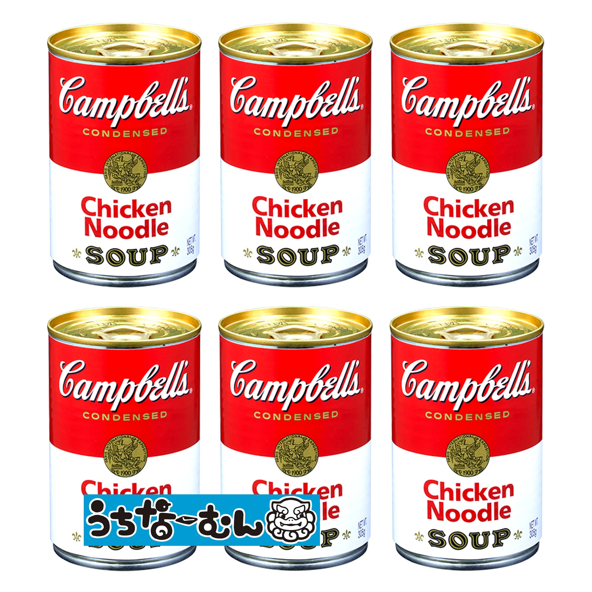 Amazon.co.jp: キャンベル チキンヌードル 6缶 ＋うちなーむんシール
