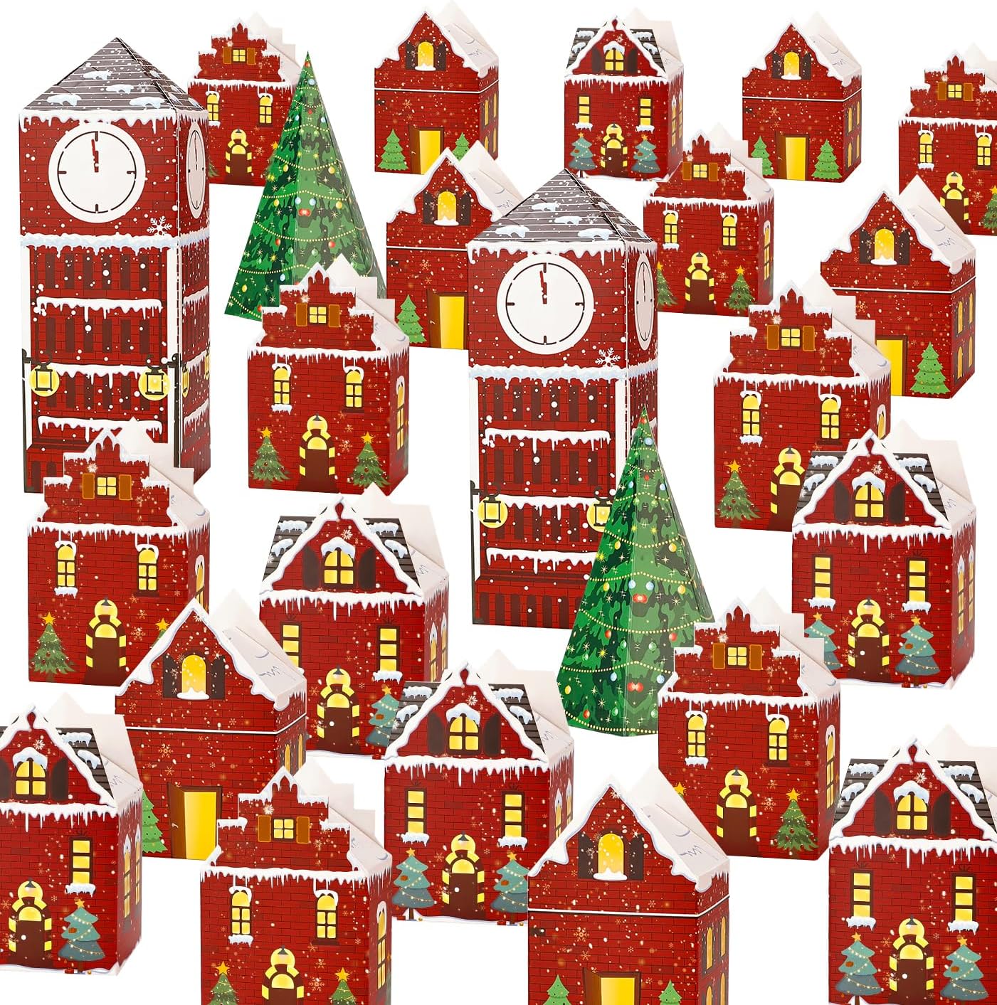 24 Christmas Empty Advent Calendar Boxes to Fill, Christmas Advent Calendar 2023 for Adults Kids Countdown