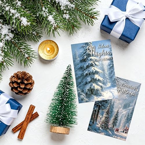 Miniatura 86 de Nuanchu 80 tarjetas postales de Navidad vintage de 4 x 6 pulgadas, tarjetas de felicitación de Papá Noel, tarjetas de Navidad retro, reimpresión