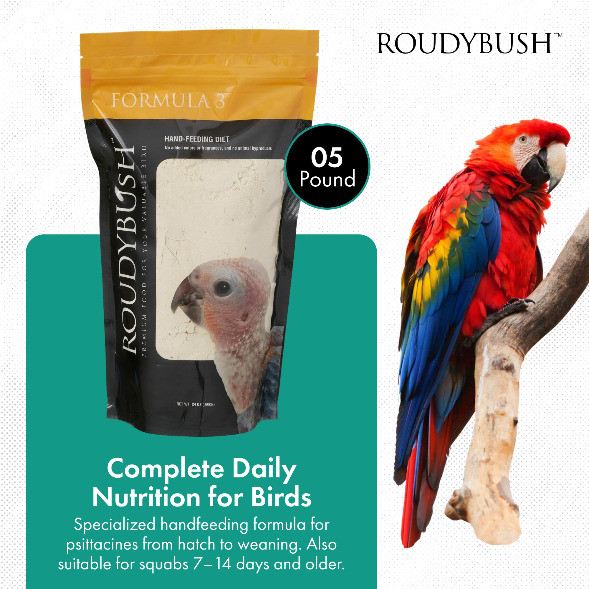 ラウディブッシュ　フォーミュラ 楽天市場】送料無料 | ラウディブッシュ ヒナ用パウダーフード