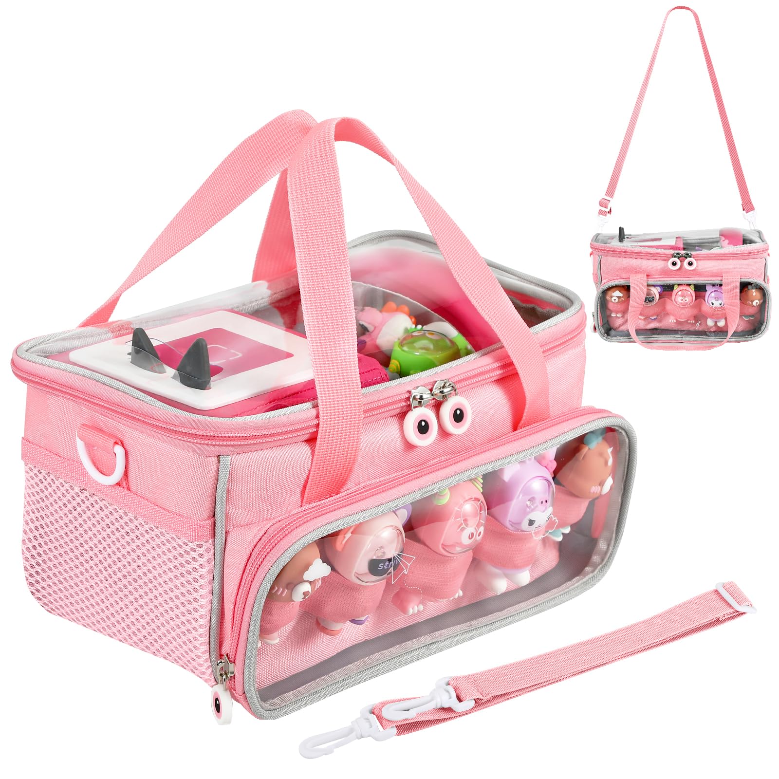 Carrying Case for Toniebox, Storage Carrier Bag for Tonie Characters with Shoulder Strap and Handle, Home Outdoor Hand Bag for Toniebox 2 Audio Player