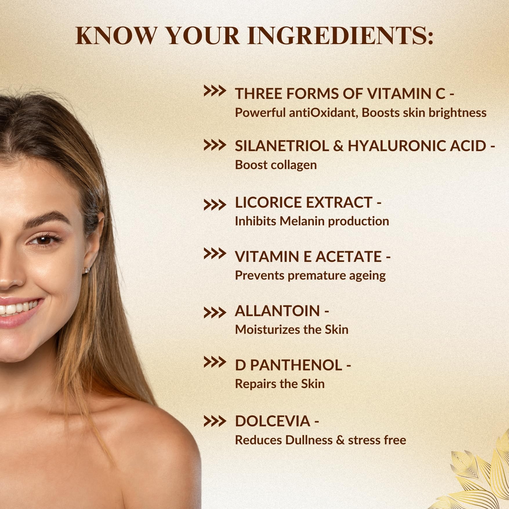 SKINSKA NATURALS CEROC C3 Vitamin C Face Serum for Men & Women with Hyaluronic Acid and Vitamin E - Image 3