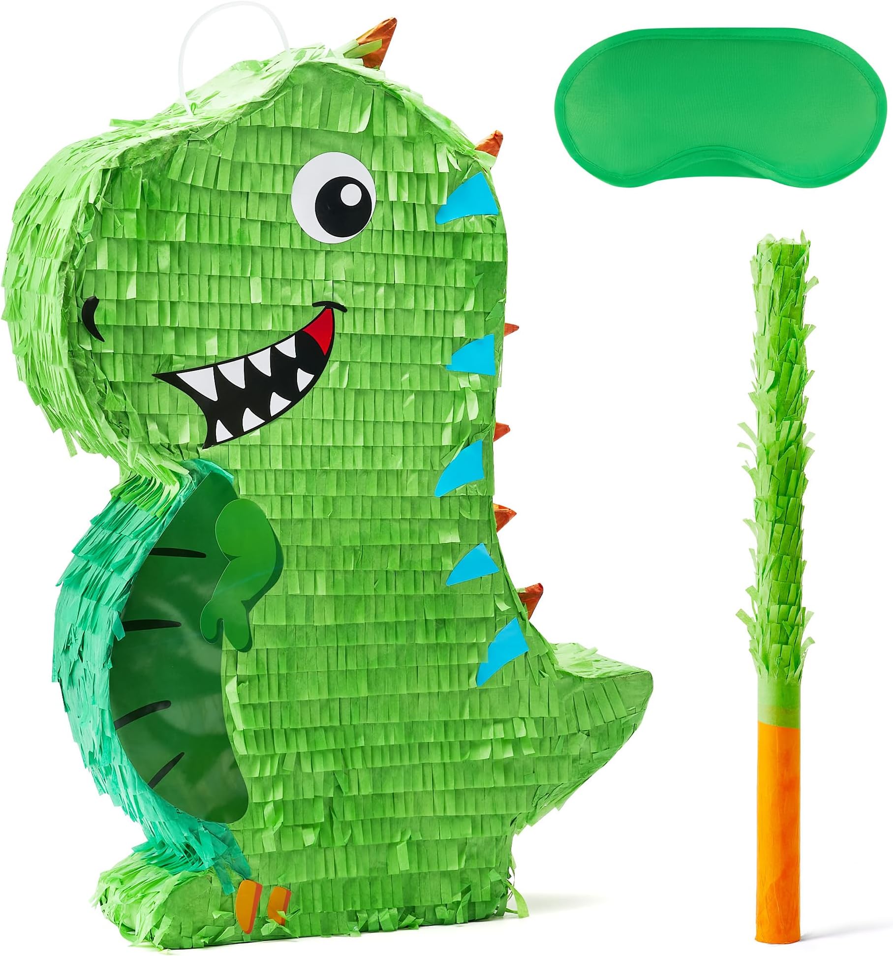 JOYIN Dinosaur Pinata with Plastic Bat and Paper Blindfold, Cinco De Mayo Party