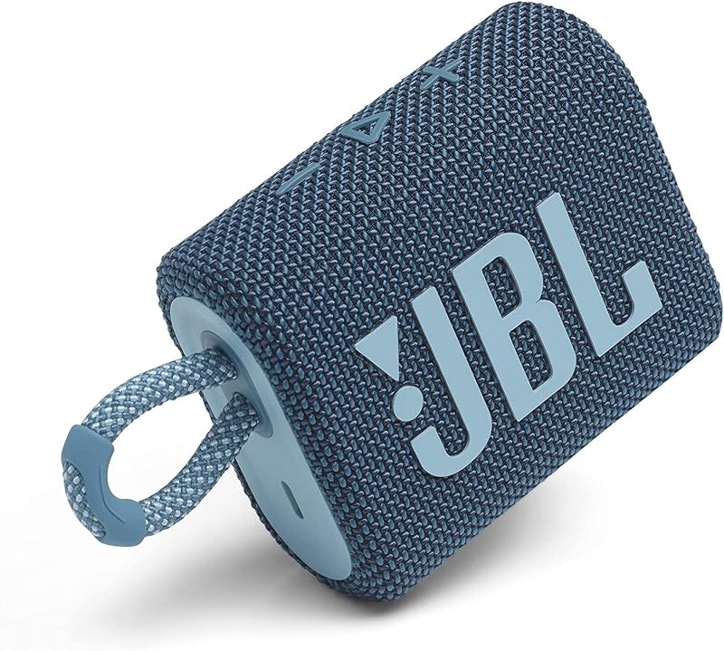 JBL GO 3 Altavoz Bluetooth portátil inalámbrico impermeable - Azul (renovado)