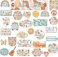 Vista 10 de Decoraciones para Tablón de Anuncios de Diversidad Recortes Better Together Corazón de Arcoíris Boho Mentalidad de Crecimiento Tablón de Anuncios