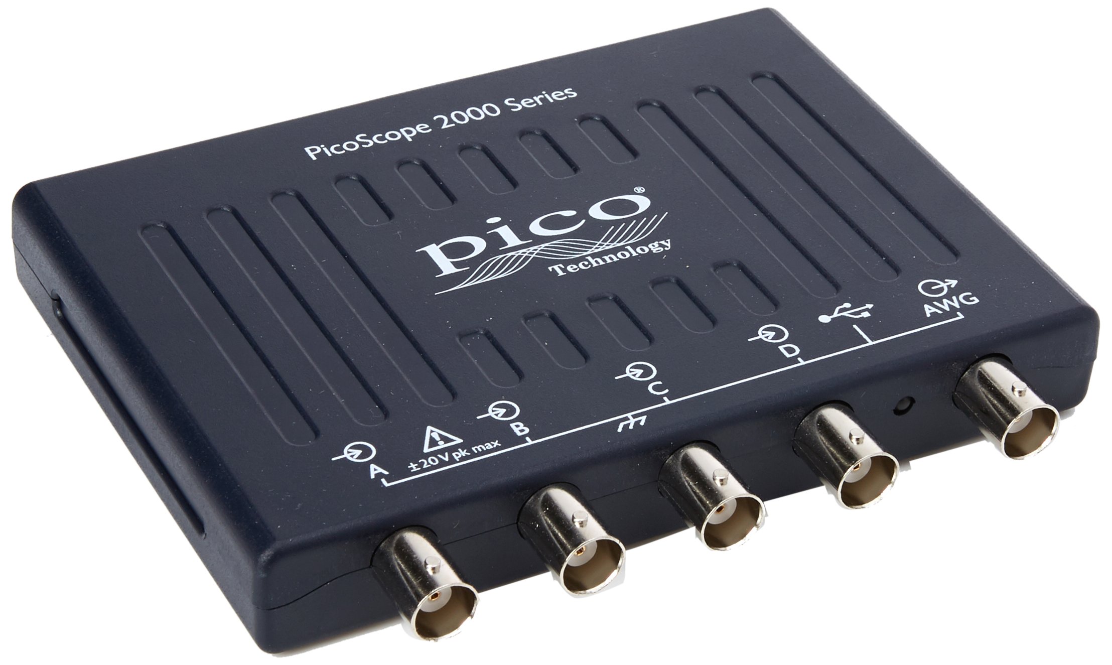 Pico Technology PicoScope 2405A PC Oscilloscope 4 channels with FG/AWG, 25 MHz, Includes probes