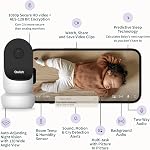 Owlet Cam - Video Baby Monitor with Camera and Audio - Stream 1080p HD Video with Night Vision, 4X Zoom, Wide Angle View, and Sound, Motion and Cry Notifications - Gen 2 White