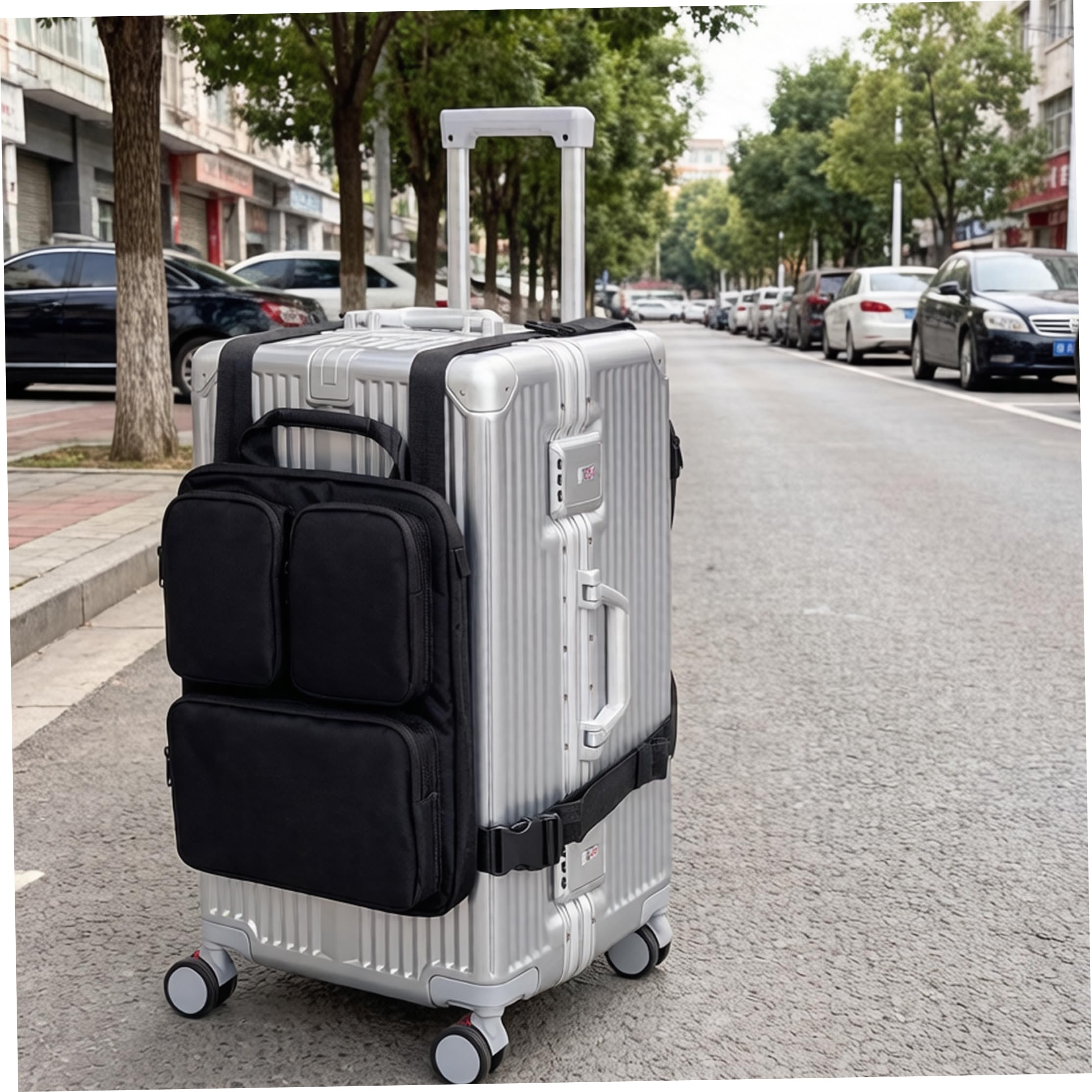 Organisateurs de Bagages pour Valise, Organisateur de Bagages pour Sac à Main, Sac Voyage léger et détachable avec Compartiment pour Ordinateur Portable 15, 6 Pouces, Organisateur